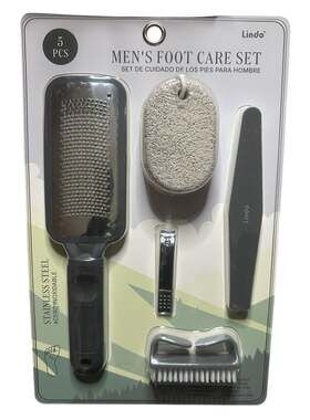 Lindo Men's Foot Care Set 5 Pcs (B5375GY)